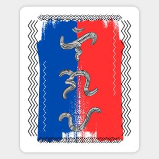 Philippine Flag / Baybayin word Ligaya (Happiness) Magnet